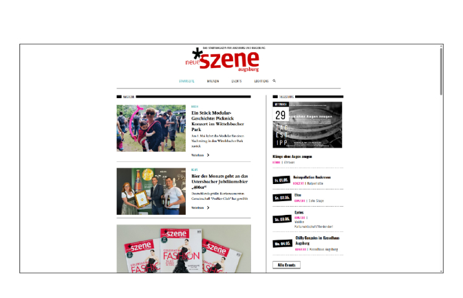 Neue Szene website